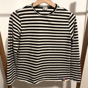 KULE Modern Long sleeve Tee, cream/black stripe, XS. Excellent condition!